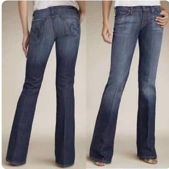 Citizens of Humanity Margo Low Waist Bootcut Blue Jeans (27) - Picture 1 of 8